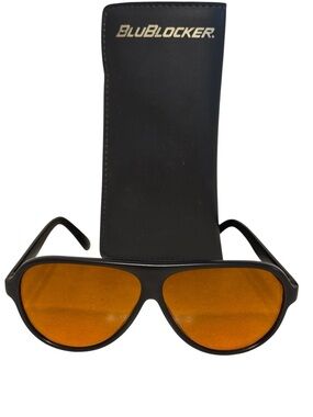 BluBlocker Classic Aviator Sunglasses   Orange Lens Sunglasses
